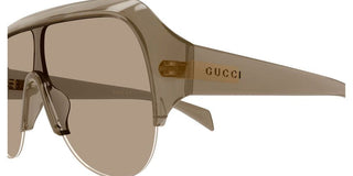 Gucci GG2023S women Brown Shield Sunglasses