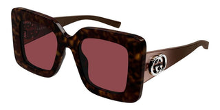 Gucci GG2025S women Havana Squared Sunglasses