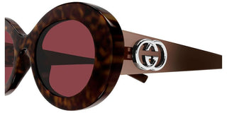 Gucci GG2026S women Havana Round Sunglasses