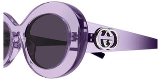 Gucci GG2026S women Violet Round Sunglasses