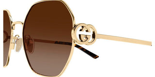 Gucci GG2046S women Gold Geometric Sunglasses