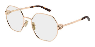 Gucci GG2048O women Rose gold Geometric Eyeglasses