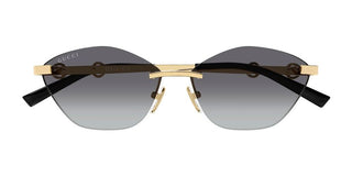 Gucci Gg2050s Women Gold Cat Eye Sunglasses