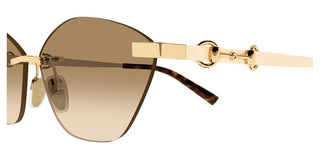 Gucci Gg2050s Women Gold Cat Eye Sunglasses