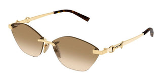Gucci Gg2050s Women Gold Cat Eye Sunglasses