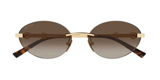 Gucci Gg2051s Women Gold Round Sunglasses