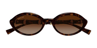 Gucci GG2059S women Havana Oval Sunglasses