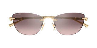 Gucci GG2063S women Gold Cat Eye Sunglasses