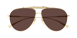 Gucci GG2064S men Gold Pilot Sunglasses