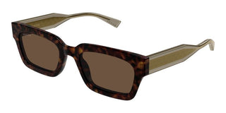 Gucci GG2069S men Havana Squared Sunglasses