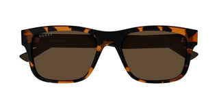 Gucci GG2085S men Havana Squared Sunglasses