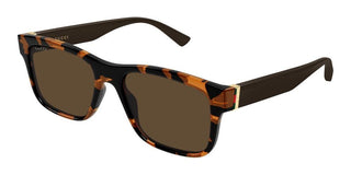 Gucci GG2085S men Havana Squared Sunglasses