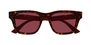 Gucci GG2089S men Havana Squared Sunglasses