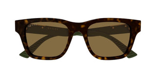 Gucci GG2089S men Havana Squared Sunglasses