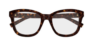 Gucci GG2104O women Havana Squared Eyeglasses
