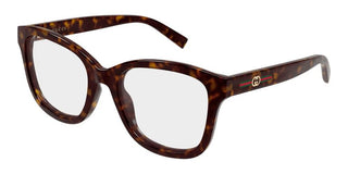 Gucci GG2104O women Havana Squared Eyeglasses