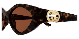 Gucci GG2121S women Havana Geometric Sunglasses