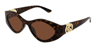 Gucci GG2121S women Havana Geometric Sunglasses