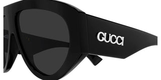 Gucci GG2128S men Black Pilot Sunglasses