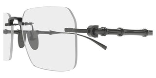 Gucci GG2154O men Ruthenium Squared Eyeglasses