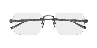 Gucci GG2154O men Ruthenium Squared Eyeglasses