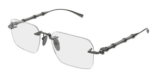 Gucci GG2154O men Ruthenium Squared Eyeglasses