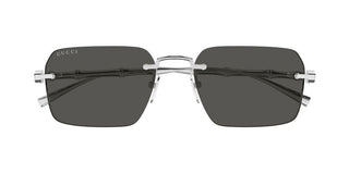 Gucci GG2154S men Silver Squared Sunglasses