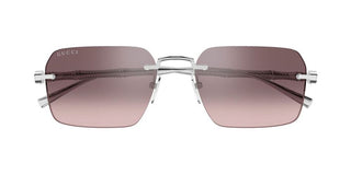 Gucci GG2154S men Silver Squared Sunglasses