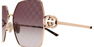 Gucci GG2163S women Gold Squared Sunglasses