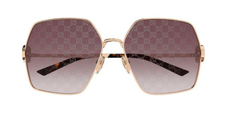 Gucci GG2163S women Gold Squared Sunglasses