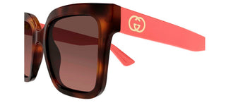 Gucci GG2190S women Havana Squared Sunglasses