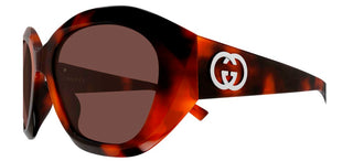 Gucci GG2200S women Havana Geometric Sunglasses