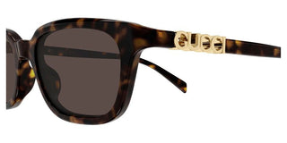 Gucci Gg2208s Women Havana Squared Sunglasses