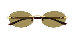 Gucci GG2214S women Gold Round Sunglasses