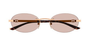 Gucci GG2214S women Rose gold Round Sunglasses