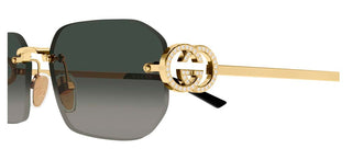 Gucci GG2228S women Gold Squared Sunglasses