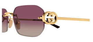 Gucci GG2228S women Gold Squared Sunglasses