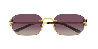 Gucci GG2228S women Gold Squared Sunglasses