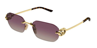 Gucci GG2228S women Gold Squared Sunglasses