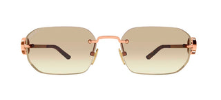 Gucci GG2228S women Gold Squared Sunglasses