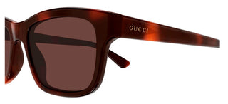 Gucci GG2243S men Havana Squared Sunglasses