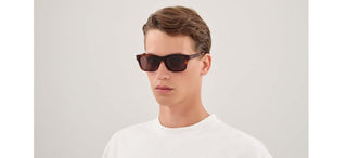 Gucci GG2243S men Havana Squared Sunglasses
