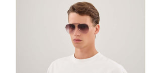 Gucci GG2255S men Gold Pilot Sunglasses