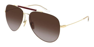 Gucci GG2255S men Gold Pilot Sunglasses