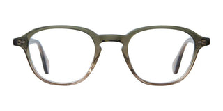 Garrett Leight Gilbert Unisex Green Geometric Eyeglasses