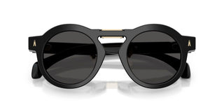 Moncler Glisse Me6019u Unisex Black Round Sunglasses