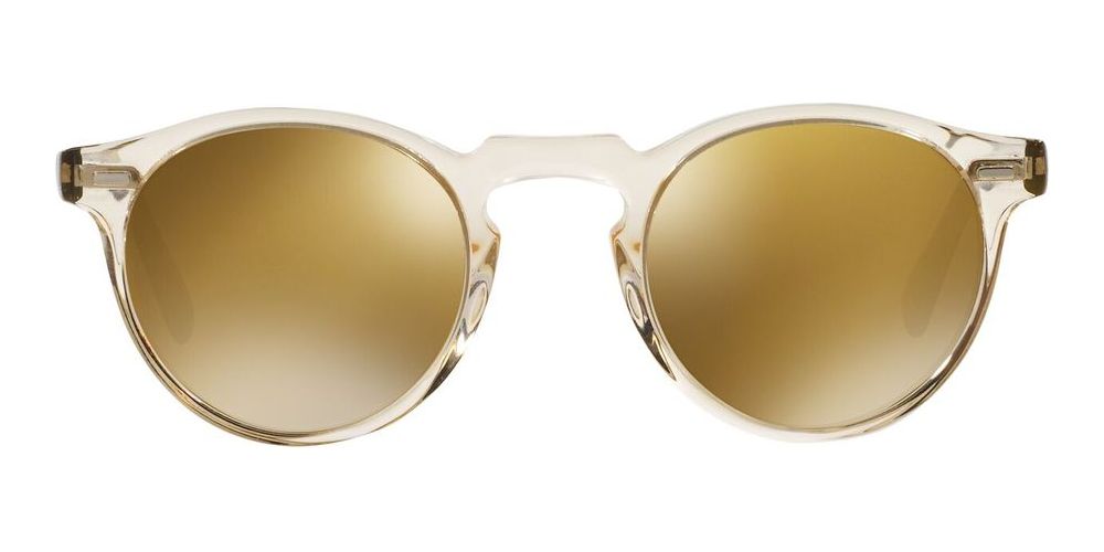 Oliver Peoples Gregory Peck Sun Ov 5217/s Men Yellow Round