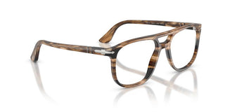 Persol Greta Po 3329v Unisex Brown Pilot Eyeglasses