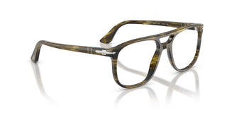 Persol Greta Po 3329v Unisex Green Pilot Eyeglasses