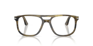 Persol Greta Po 3329v Unisex Green Pilot Eyeglasses